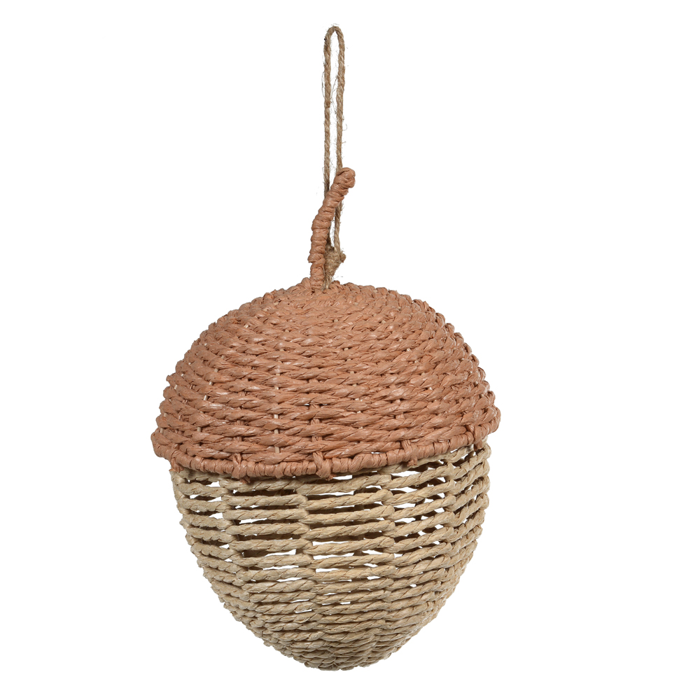 NATAL ENFEITE NOZES (BEGE MARROM) 16,5X16,5X24cm