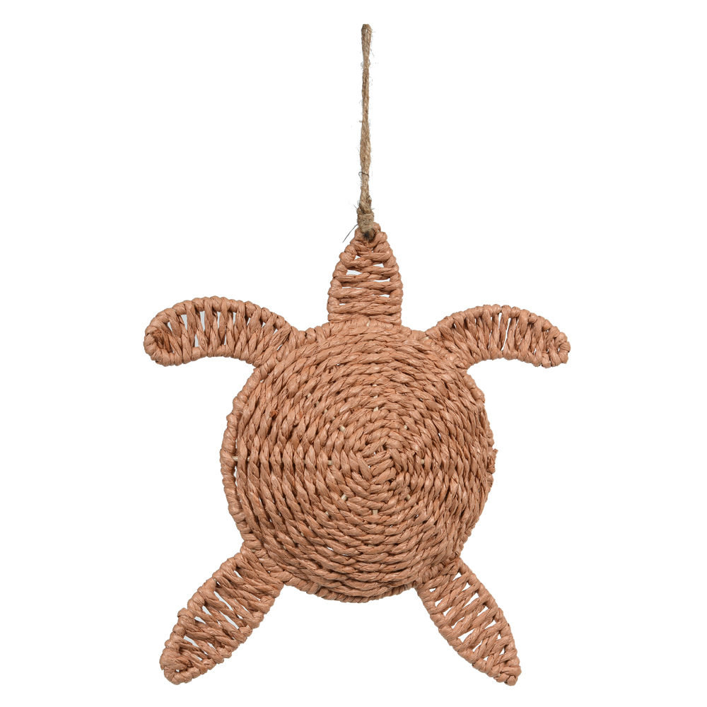 NATAL ENFEITE TARTARUGA (BEGE) 25,5X24,5X3cm