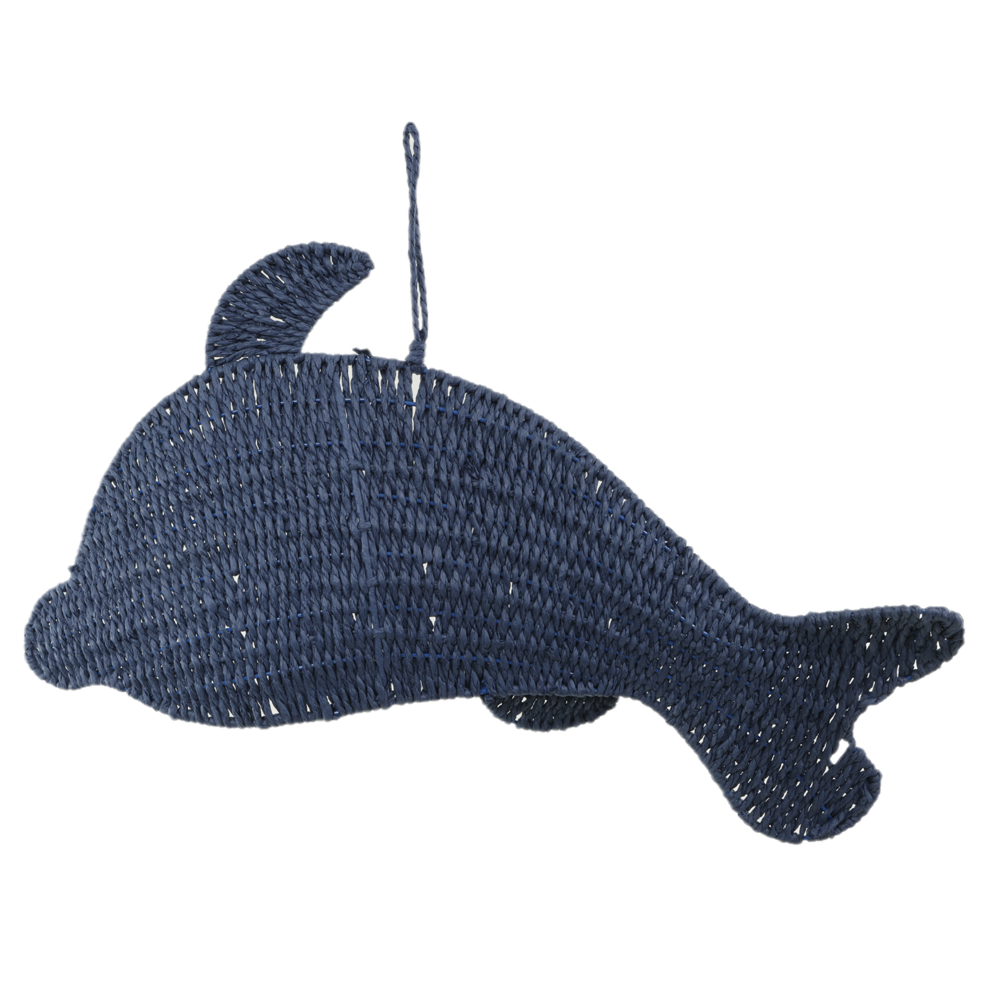 NATAL ENFEITE GOLFINHO (AZUL) 55,5X45X10cm