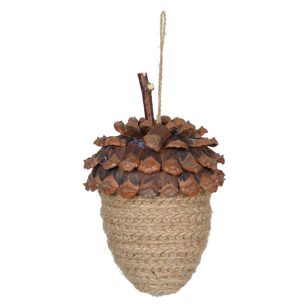 ENFEITE NATAL PENDURAR (MARROM CLARO) 10X10X17cm