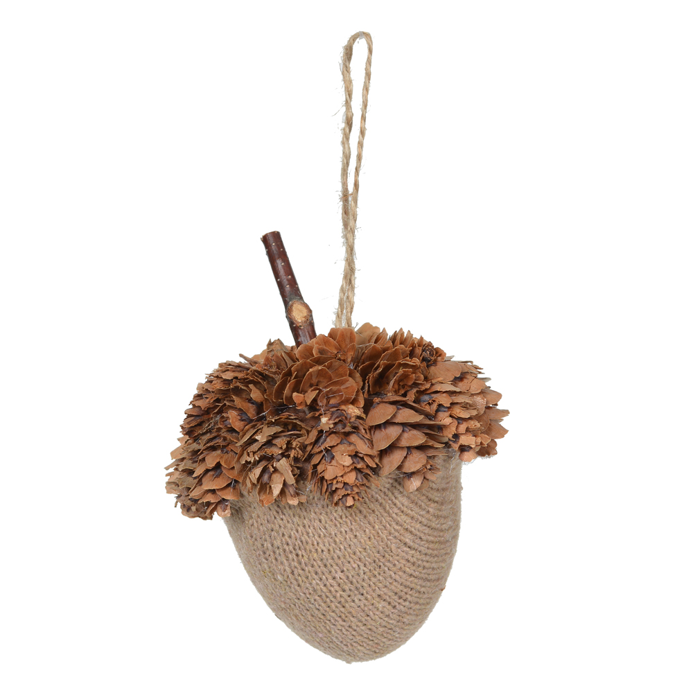 ENFEITE NATAL PENDURAR (MARROM CLARO) 8X8X10cm