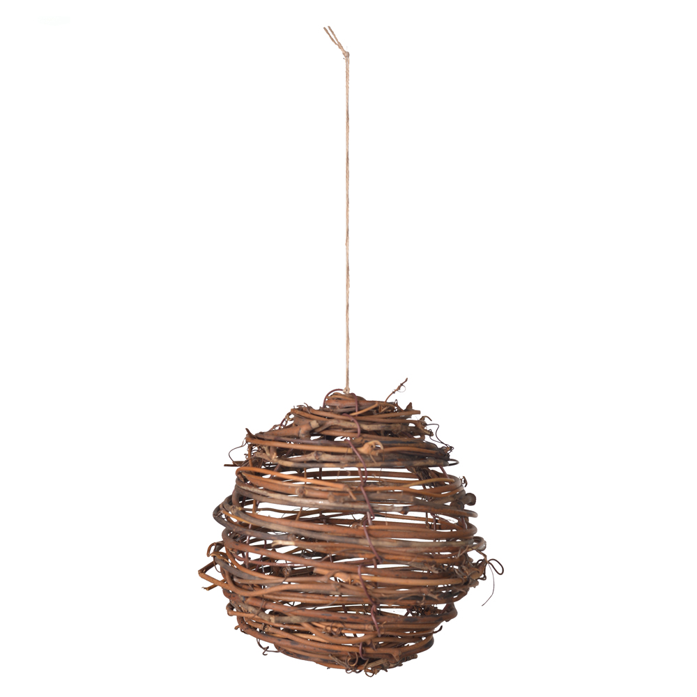 BOLA DECORADA NATAL (MARROM) 10cm