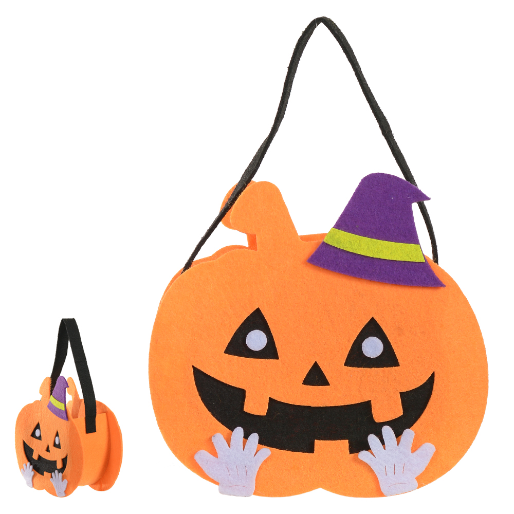 SACOLA FELTRO P (LARANJA) 21X24X7cm