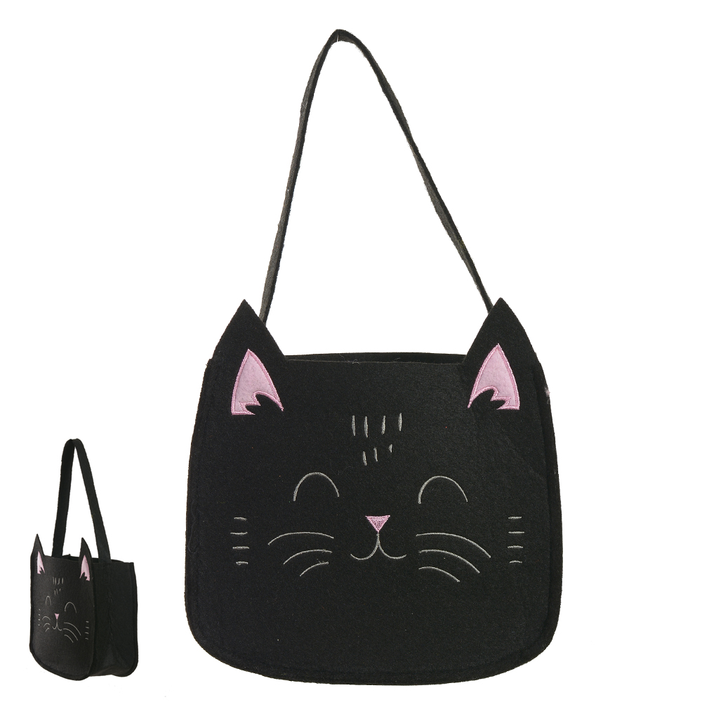 SACOLA FELTRO P (PRETO) 21X22X8cm