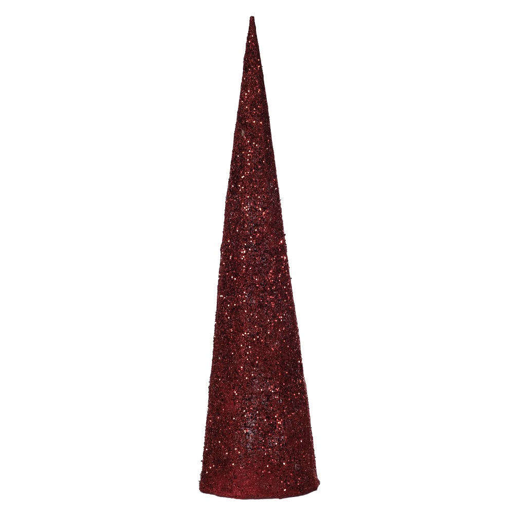 NATAL ARVORE  CONE DECORATIVA 80cm (VERMELHO)