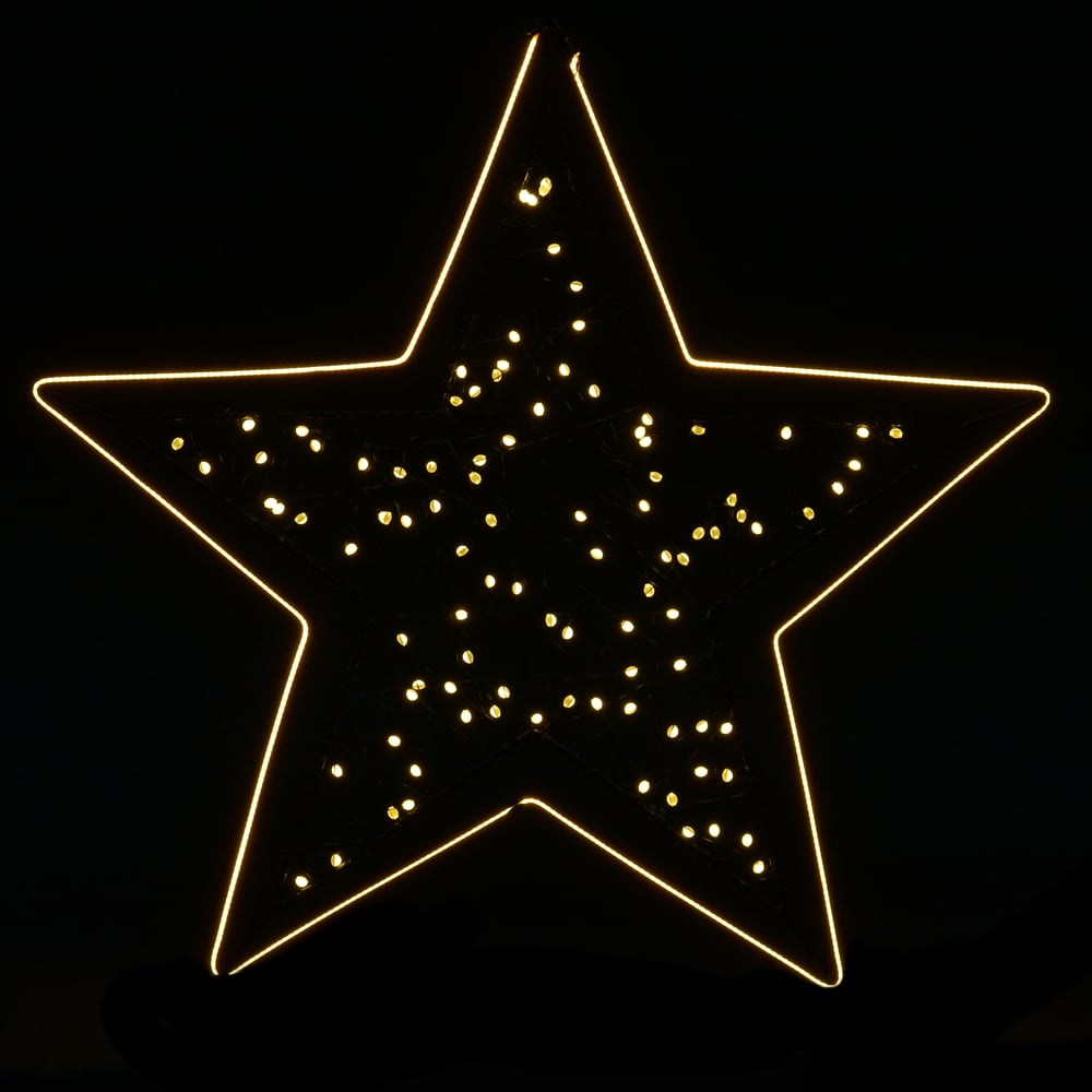 ESTRELA DECOR USO EXTERNO BIVOLT C/LED (BRANCO QUENTE) 45cm