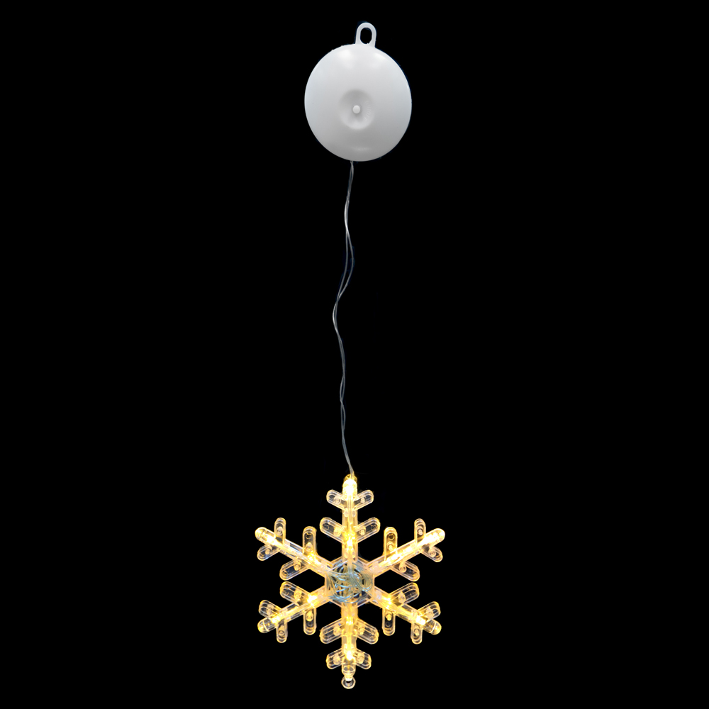 FLOCO DE NEVE NATAL VENTOSA (BRANCO QUENTE) 19X14cm