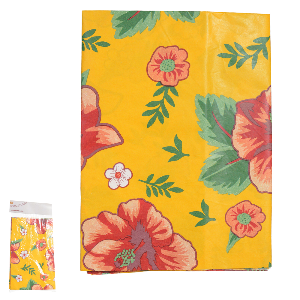 TOALHA PARA MESA PAPEL DESCARTAVEL (AMARELO) 1,2X1,8m