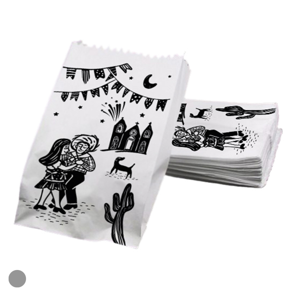 SAQUINHO PAPEL PIPOCA C/10 (BRANCO) 10X20cm