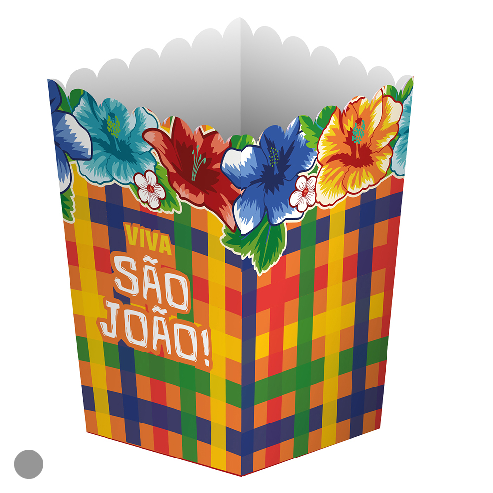 CAIXA PAPEL PIPOCA C/10 (VERMELHO) 8,5X12,5cm