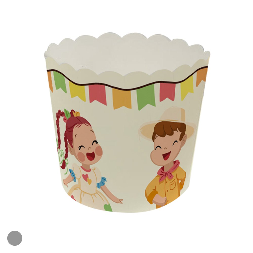 PORTA CUPCAKE PAPEL C/10 (COLORIDO) 7X6X5,5cm