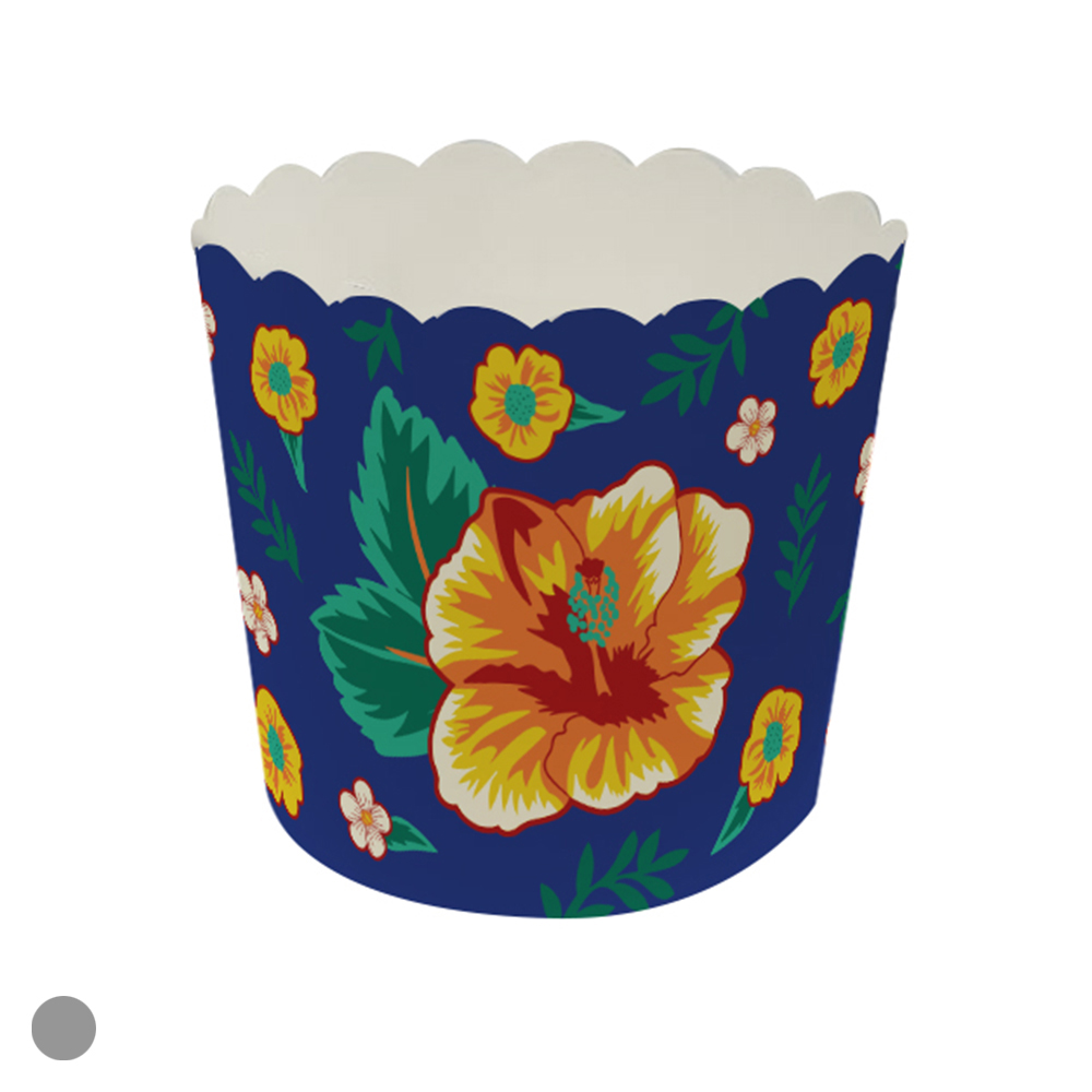 PORTA CUPCAKE PAPEL C/10 (AZUL) 7X6X5,5cm