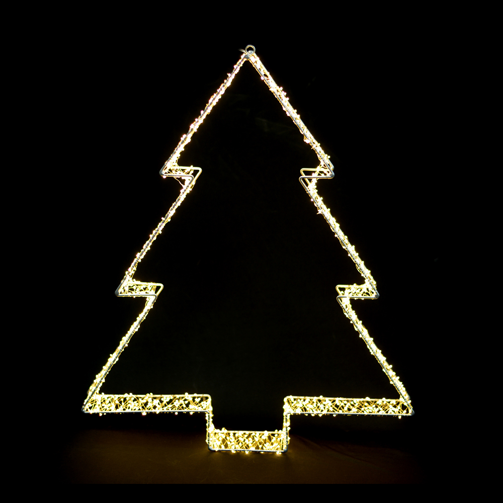 LUZ DECOR 720 LEDS ARVORE. USO EXTERNO BIVOLT (BRANCO QUENTE) 50X6X40cm