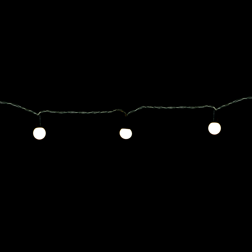 CORDAO LAMPADA NATAL C/10 (BRANCO QUENTE) 1,3m