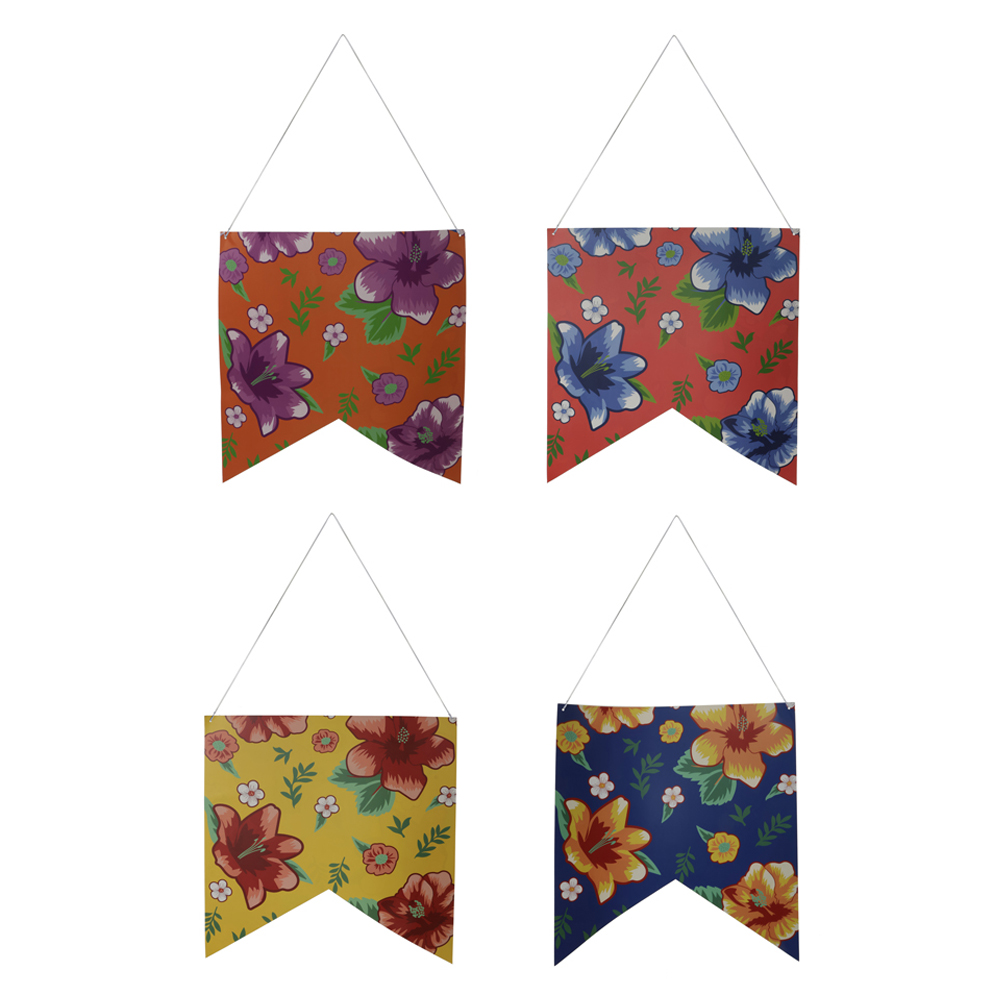 BANDEIROLA JUNINA C/4 (COLORIDO) 49,5X52cm