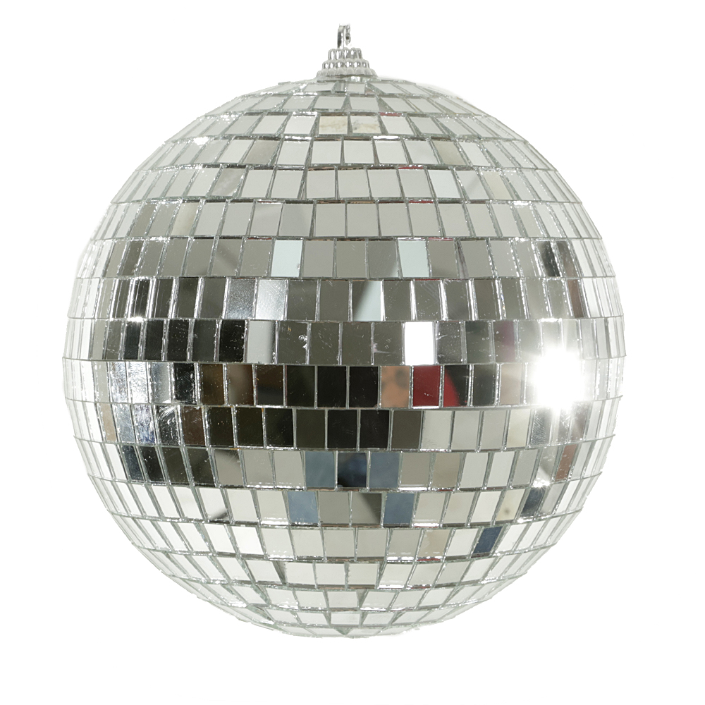 BOLA DECORADA NATAL (PRATA) 15cm