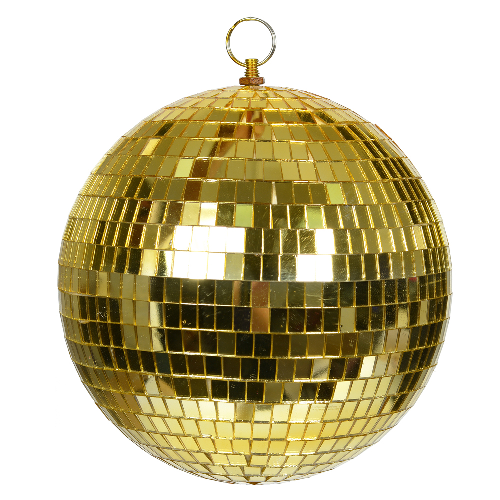 BOLA DECORADA NATAL (DOURADO) 20cm