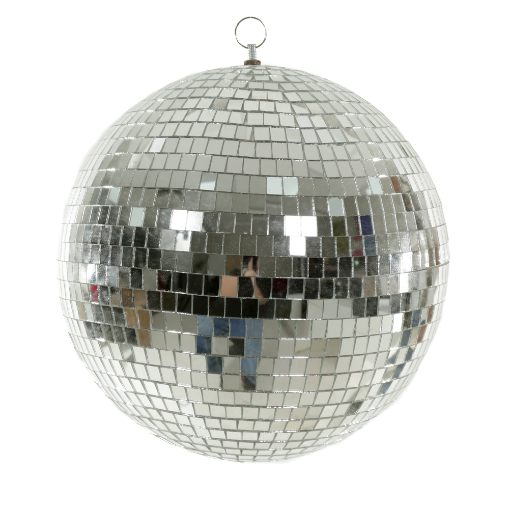 BOLA DECORADA NATAL (PRATA) 30cm