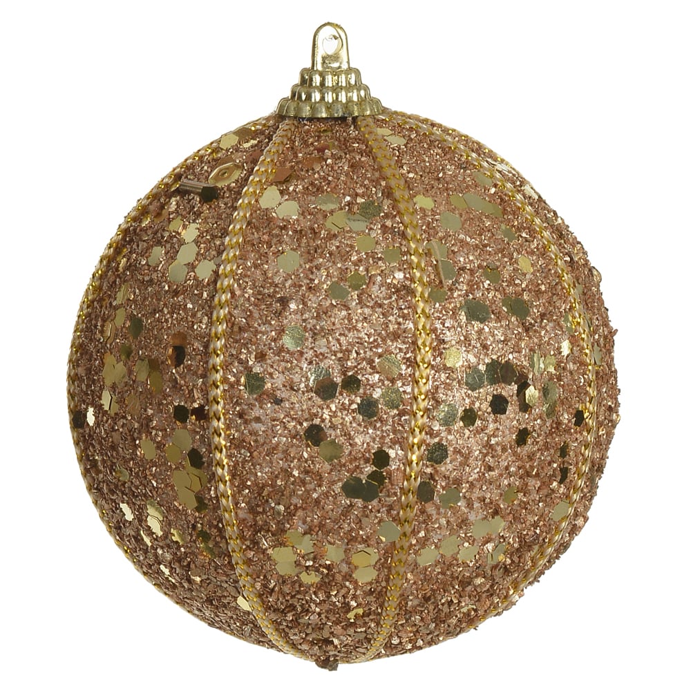 BOLAS DECORADAS NATAL C/3 (DOURADO) 8X8X8cm 8D