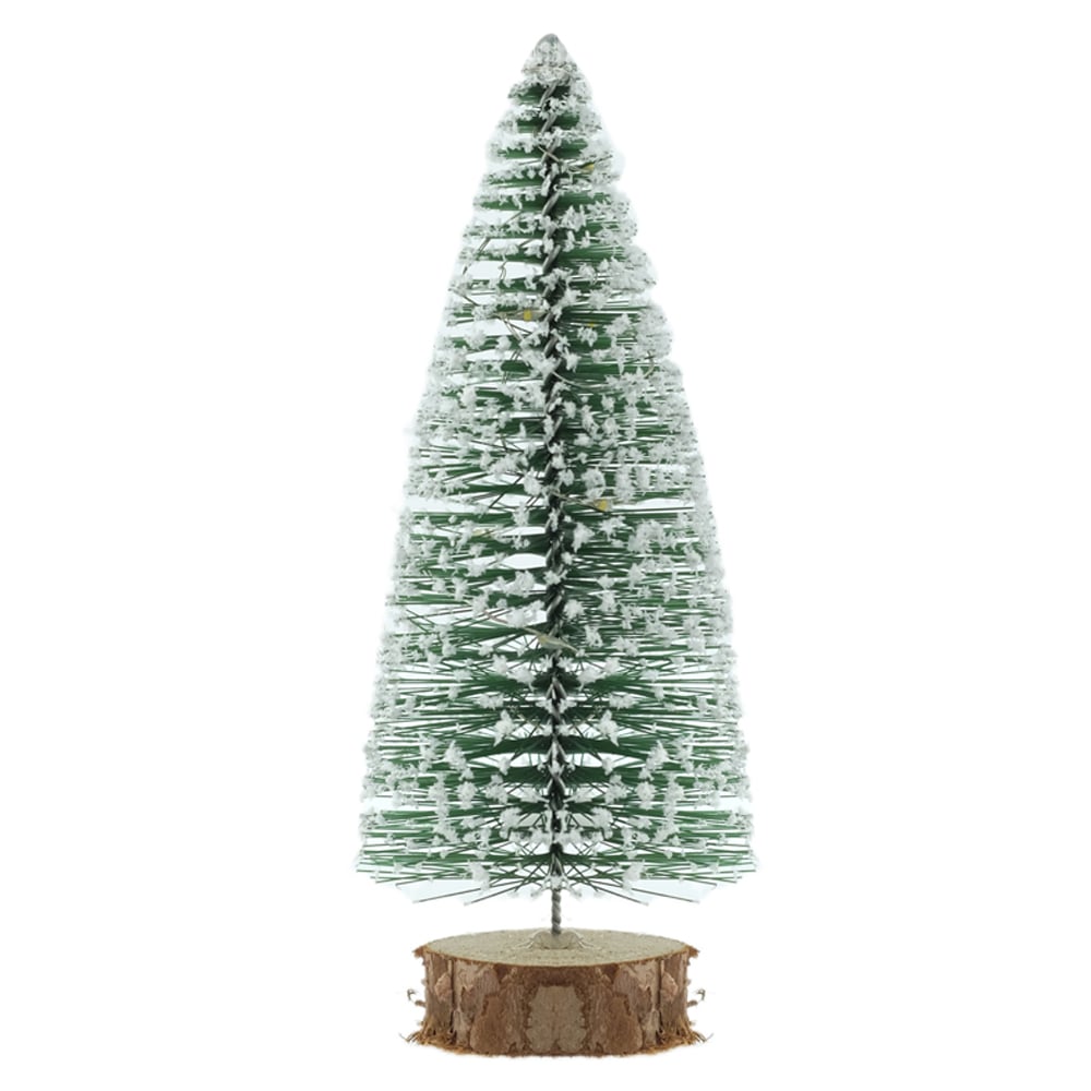 A.MINI ARVORE NATAL FLOCKED (VERDE) 15cm