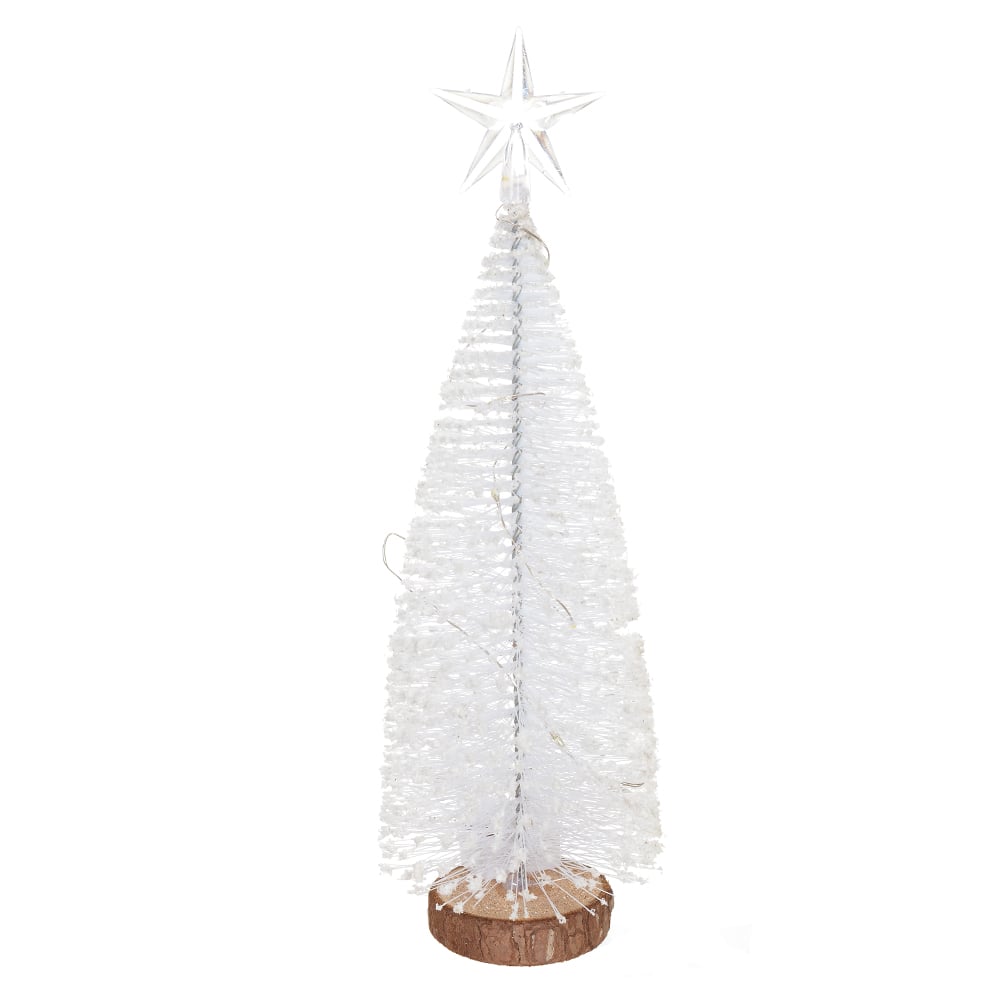 A.MINI ARVORE NATAL C/LED (BRANCO) 20cm