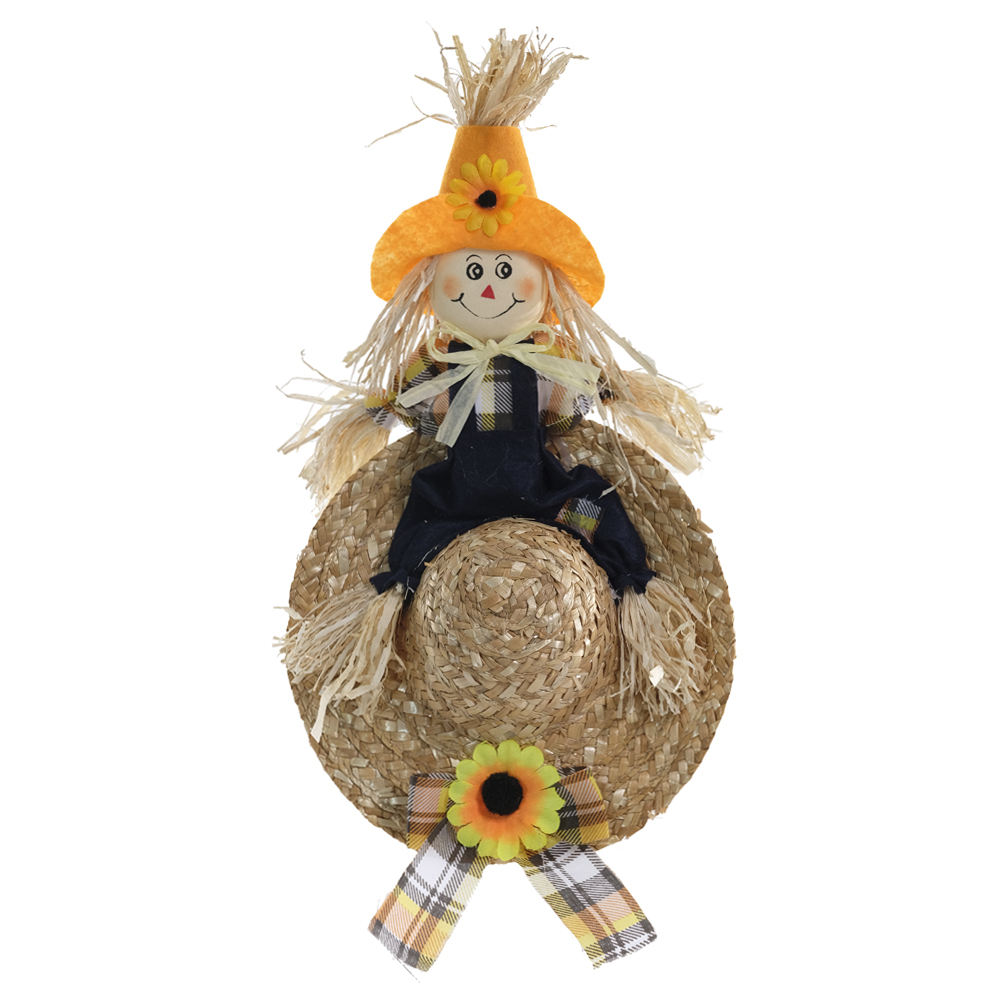 ENFEITE JUNINO PALHA (AMARELO) 35CM (AMARELO)