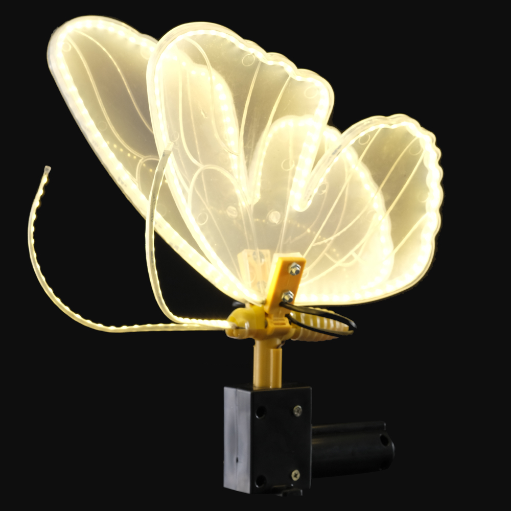 LUZ DECOR USO EXTERNO BORBOLETA BIVOLT C/MOVIMENTO (BRANCO QUENTE) 40D