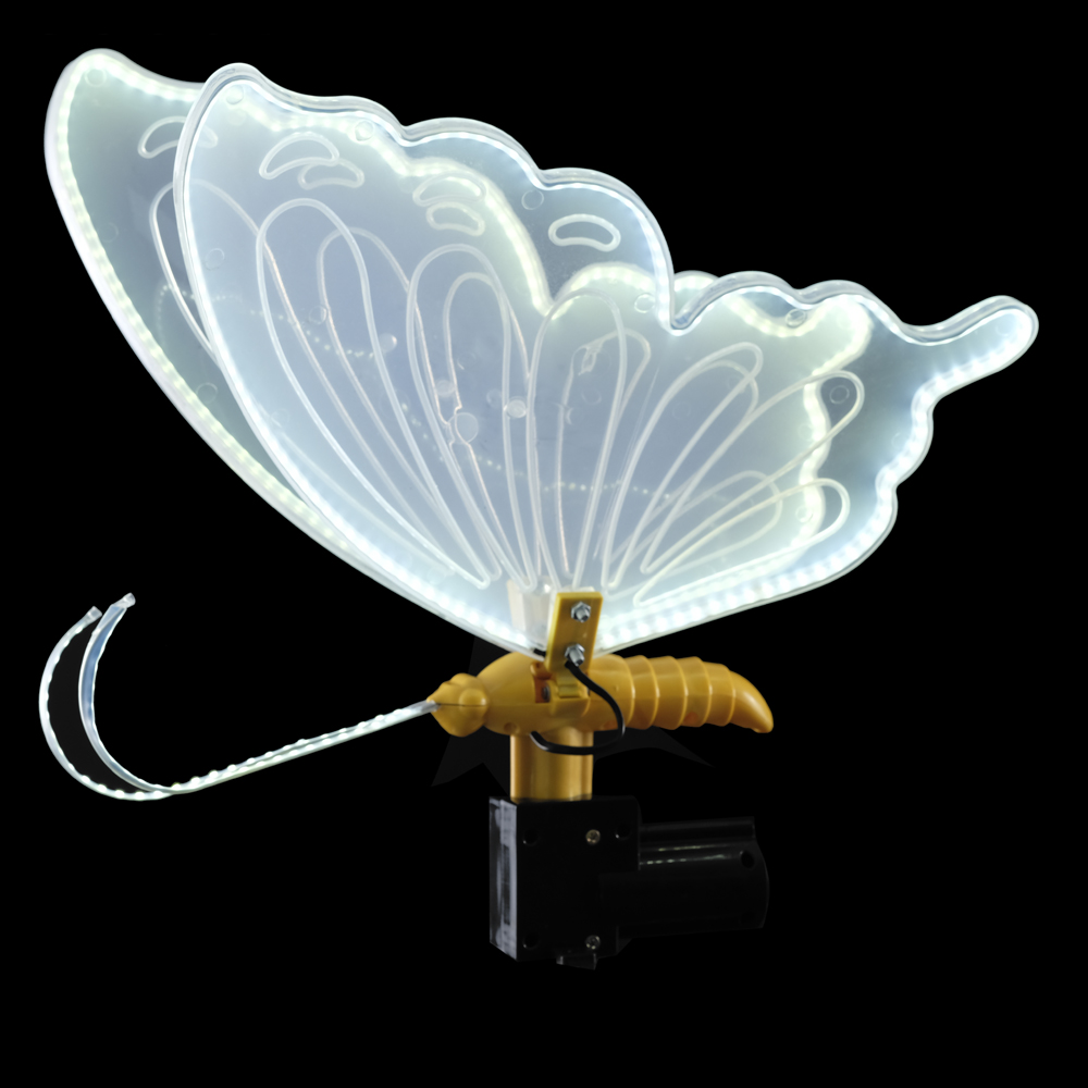 LUZ DECOR USO EXTERNO BORBOLETA BIVOLT C/MOVIMENTO (BRANCO) 60D