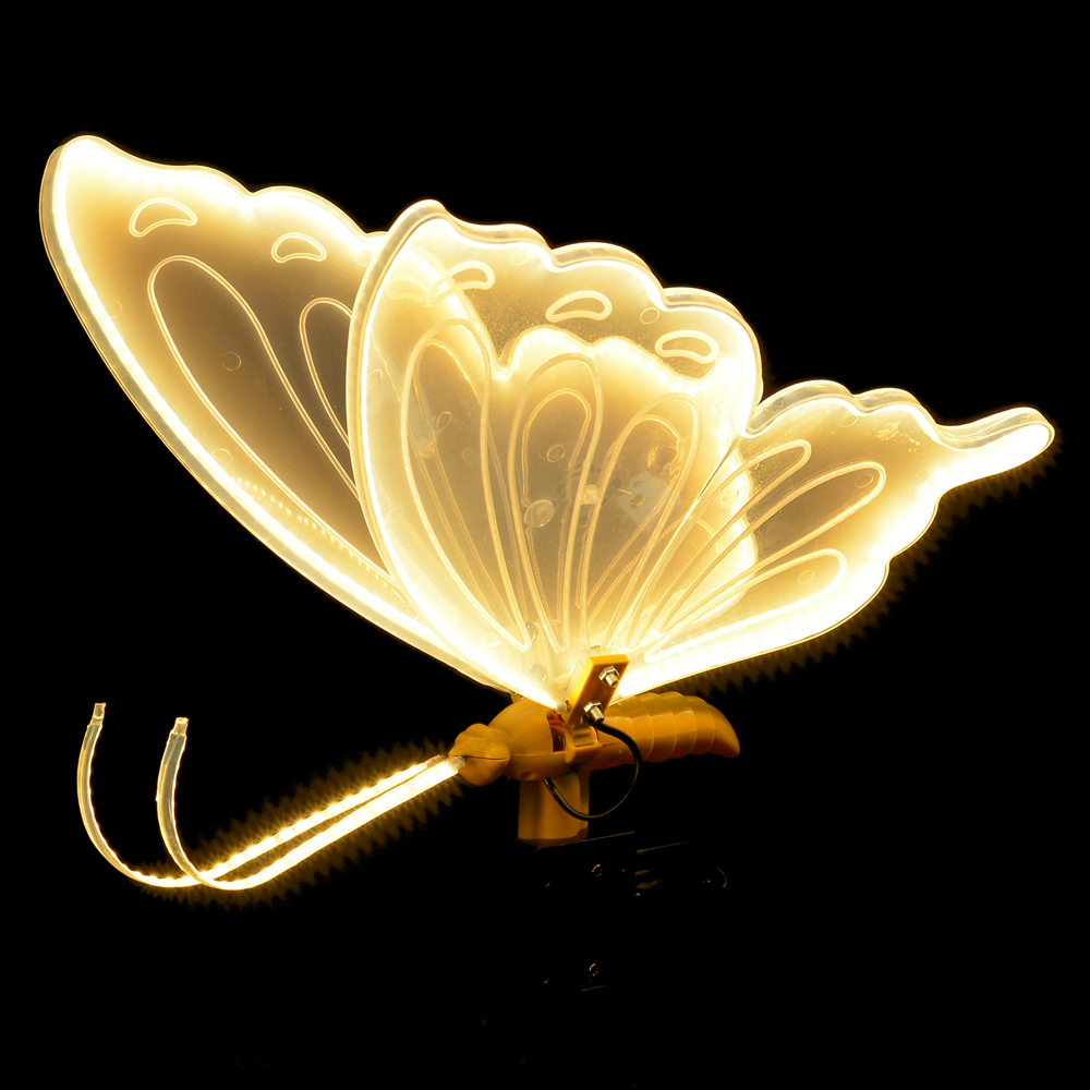 LUZ DECOR USO EXTERNO BORBOLETA BIVOLT C/MOVIMENTO (BRANCO QUENTE) 60D