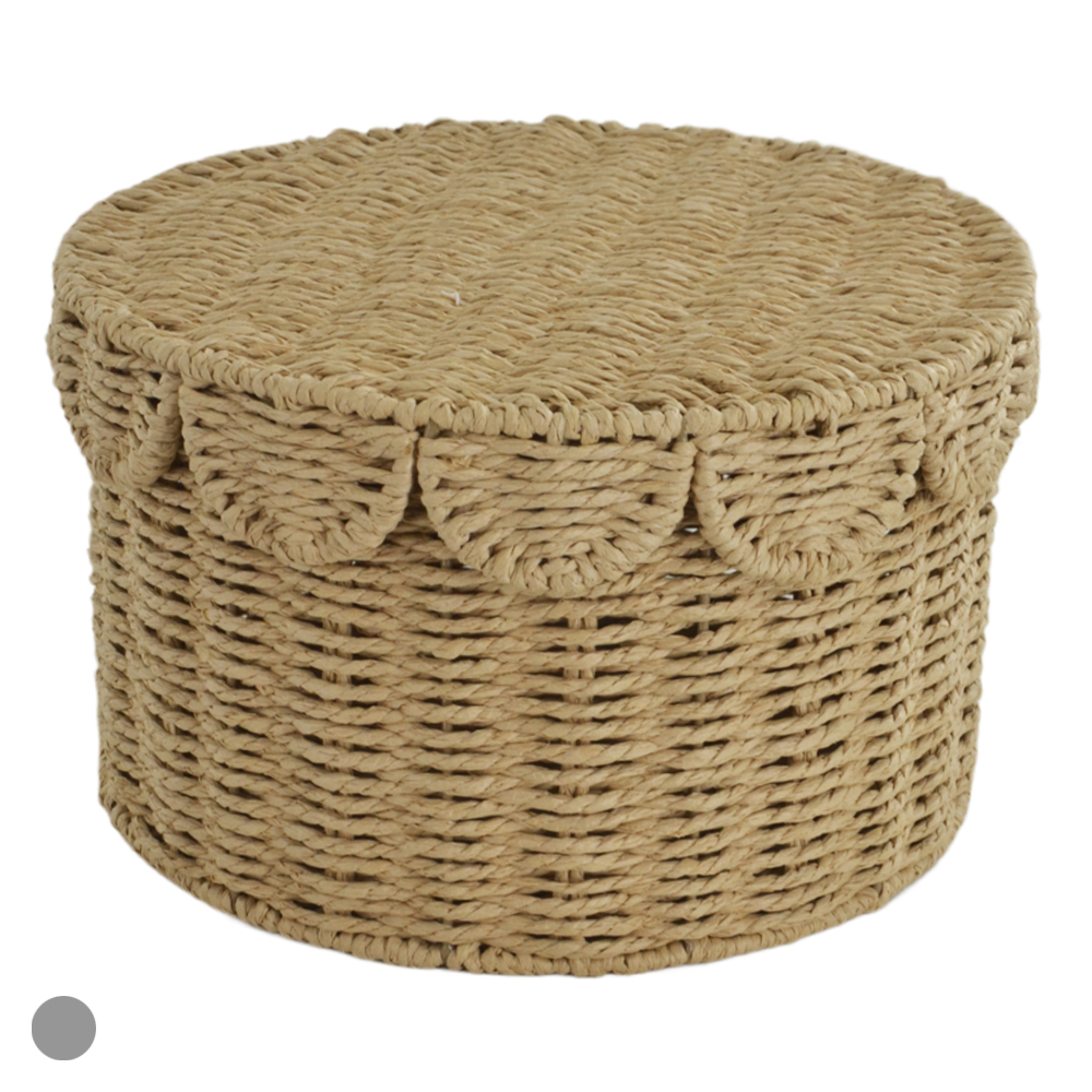 CESTA DECORATIVA JUNINA (PALHA) 19cm