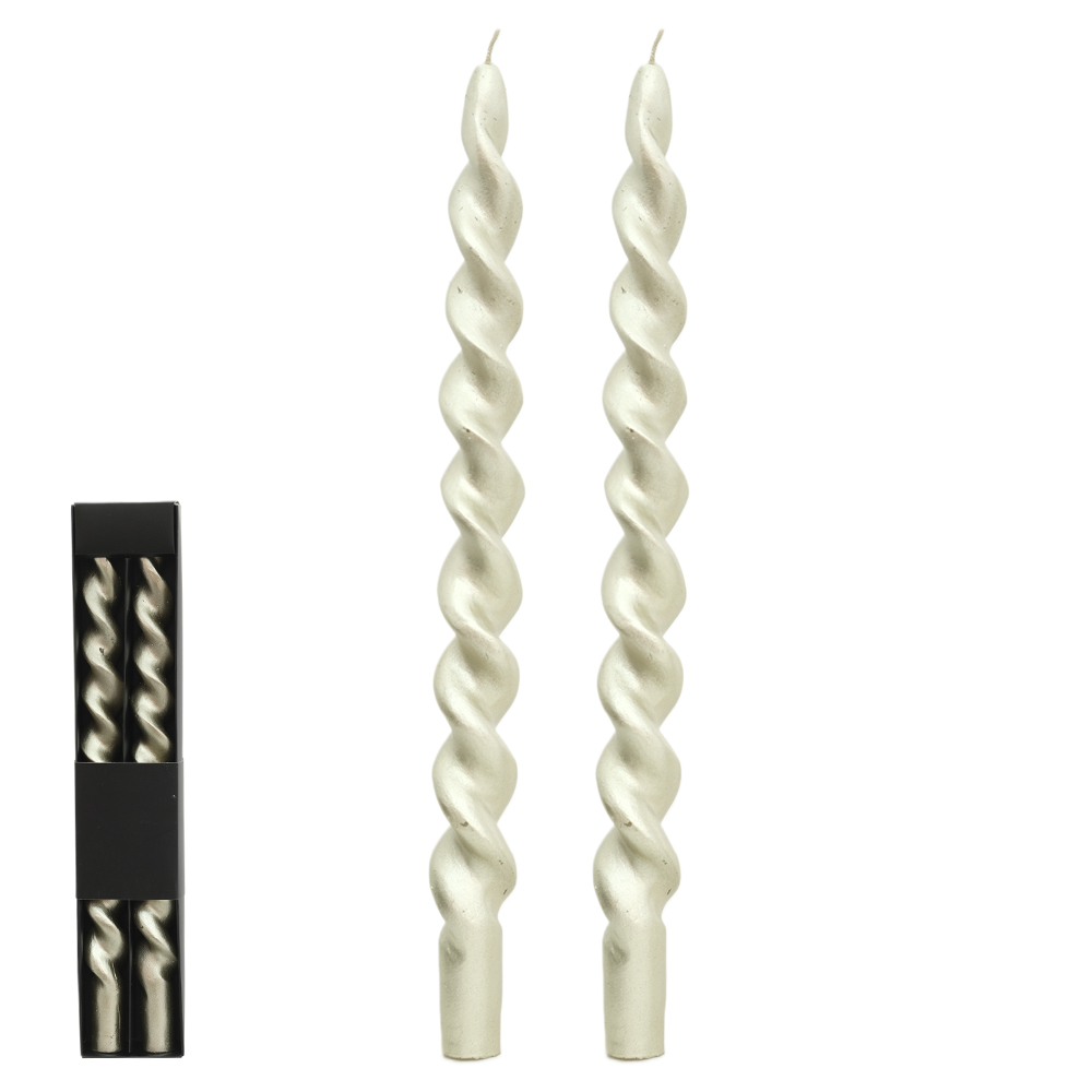 NATAL VELA  TORCIDO. C/2 35cm (CHAMPANHE)