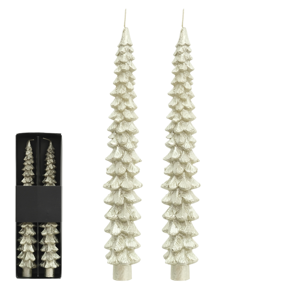 NATAL VELA  ARVORE C/2 25cm (CHAMPANHE)