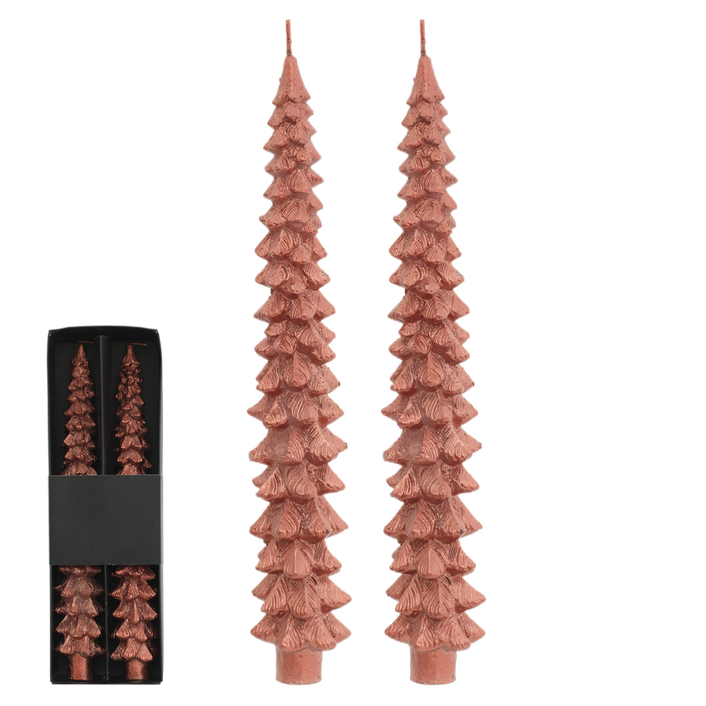 NATAL VELA  ARVORE C/2 25cm (VERMELHO)