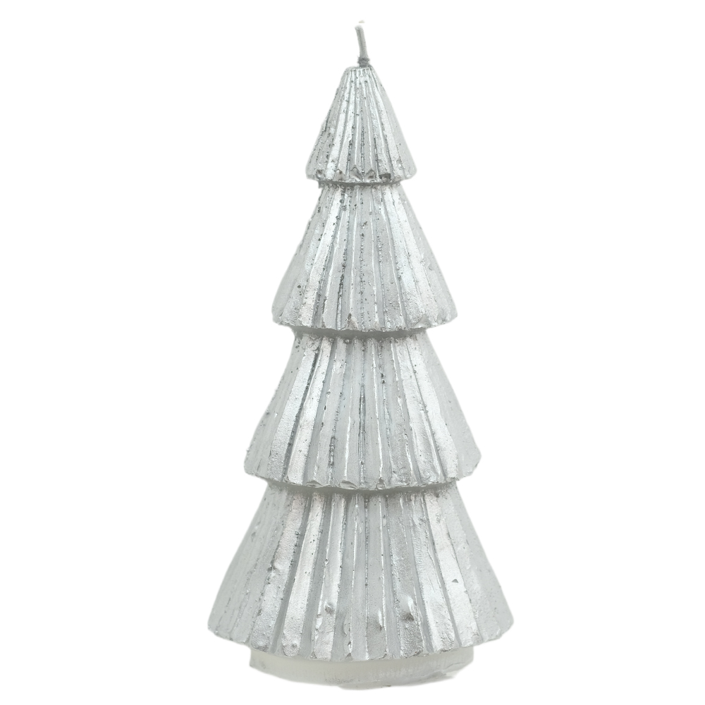NATAL VELA  ARVORE 15cm (PRATA)