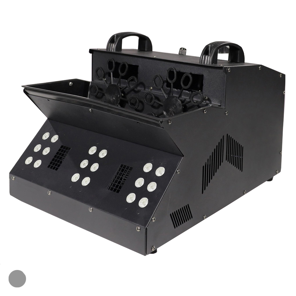 MAQUINA DE BOLHA NATAL FUMACA CONTROLE REMOTO C/LED (PRETO) 27X37X52,5CM