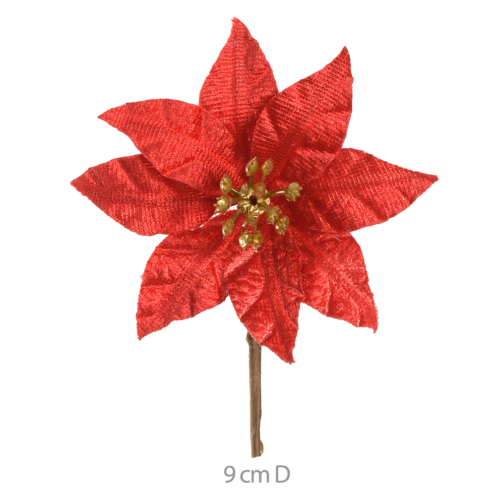 H.BICO PAPAGAIO NATAL AVELUDADO (VERMELHO) 8cm 9d