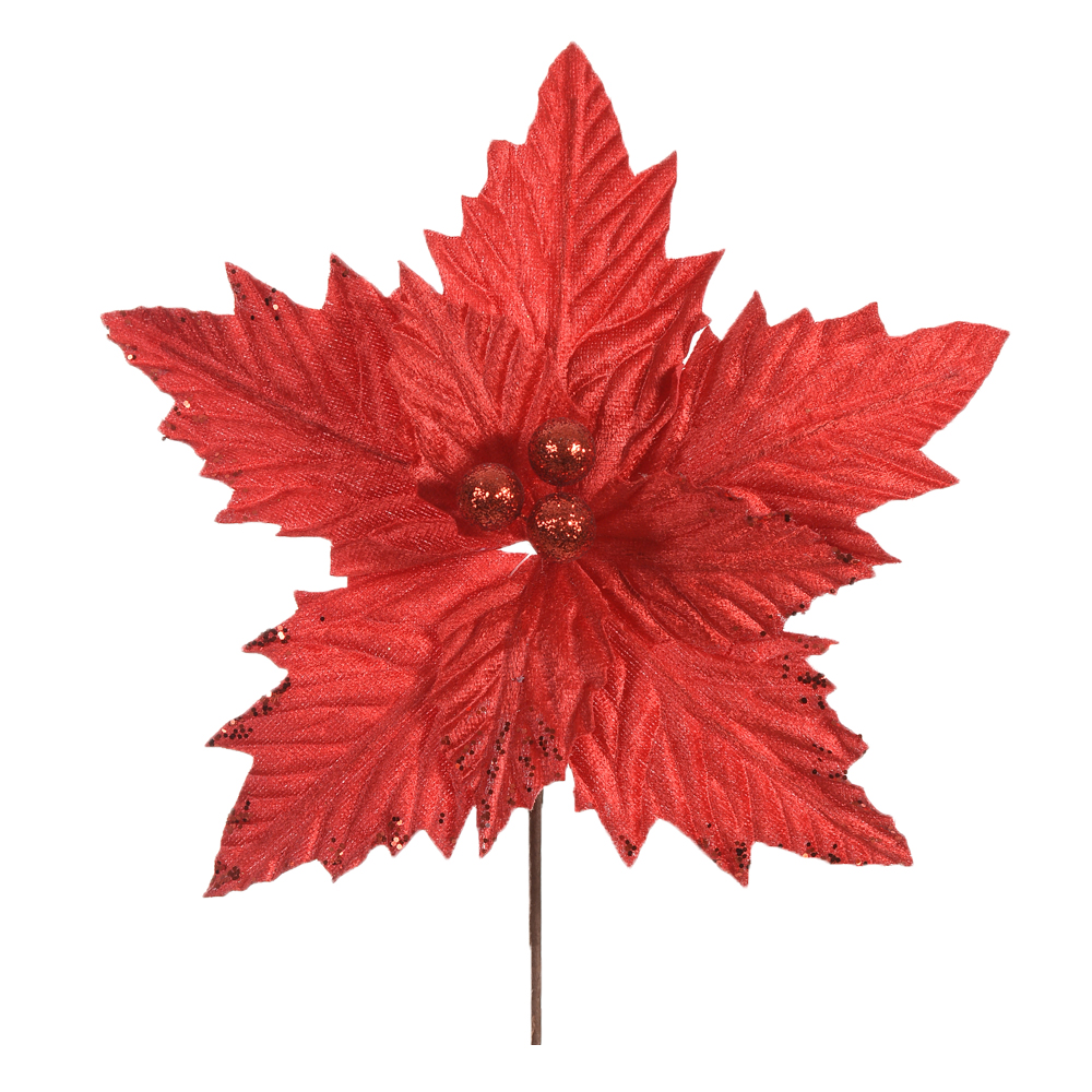 H.BICO DE PAPAGAIO NATAL AVELUDADO (VERMELHO) 16cm 22d