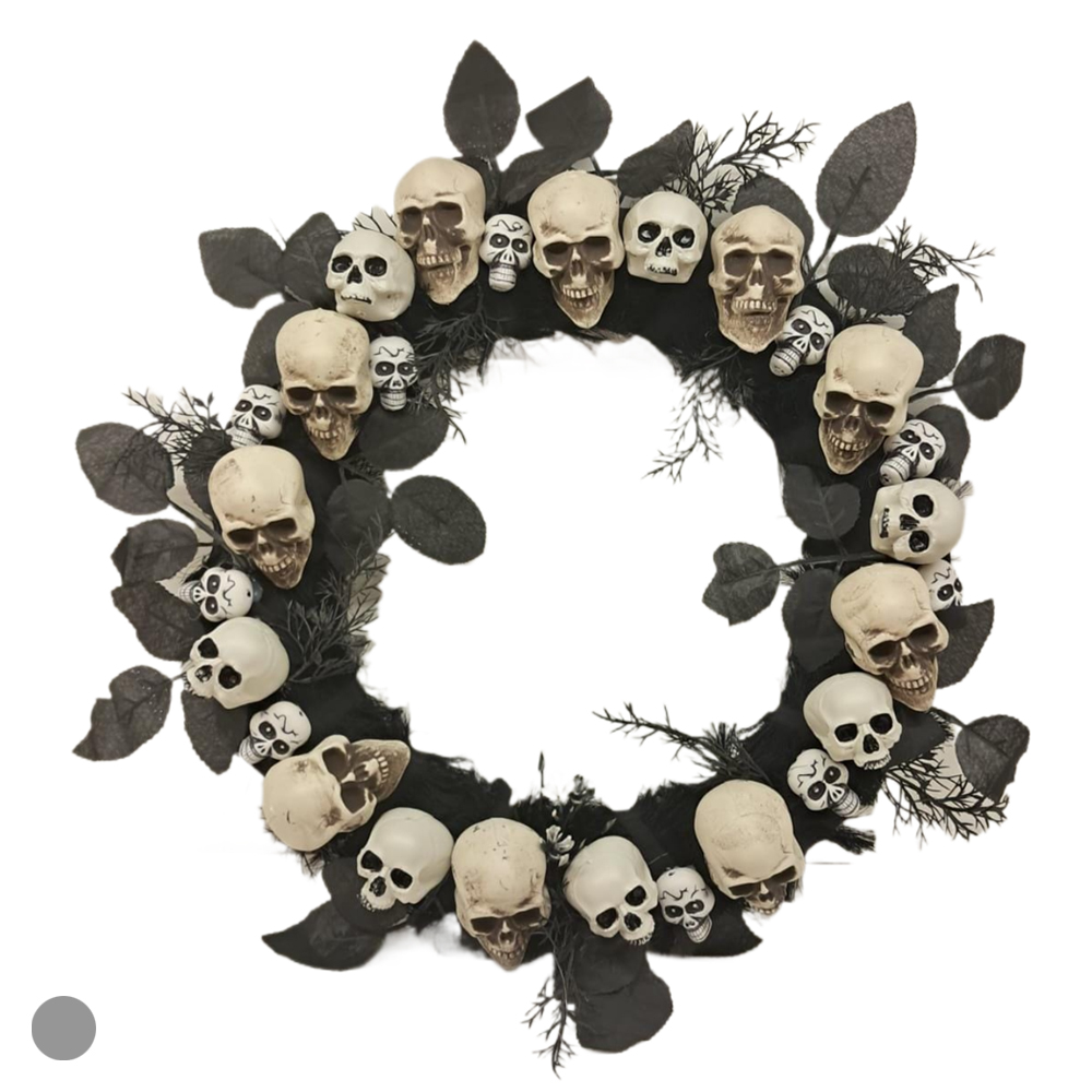 GUIRLANDA (BRANCO PRETO) 45X45cm