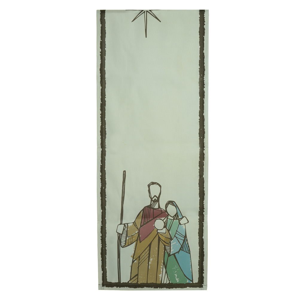 NATAL TRILHO DE MESA SINO DE BELEM (BEGE) 2,3mX44cm