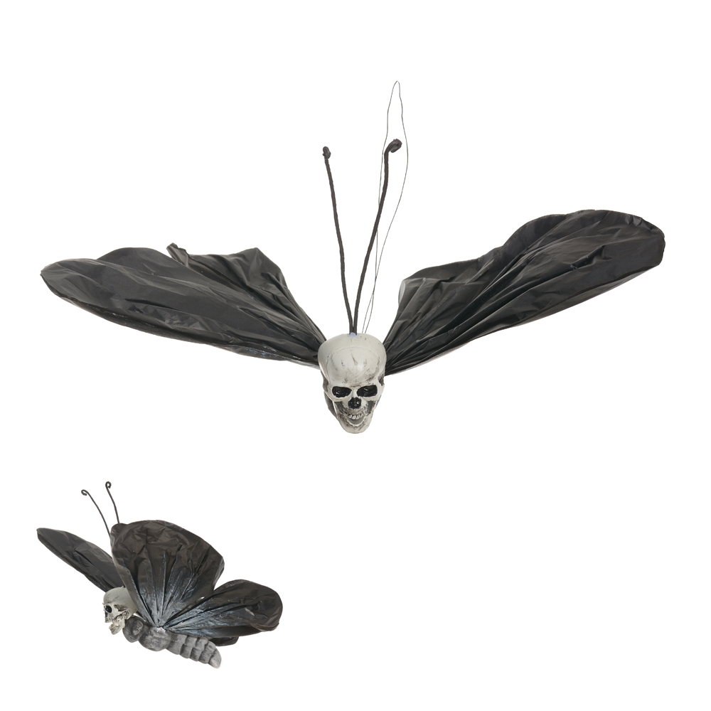 BORBOLETA PENDURAR (PRETO BRANCO) 50X8X39cm