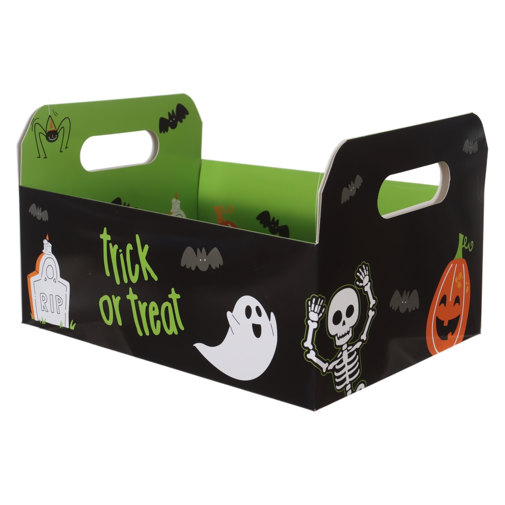 CAIXA G DECORATIVA MESA PAPEL VERDE TRAVESSURAS (VERDE) 25X18,5X9,5cm