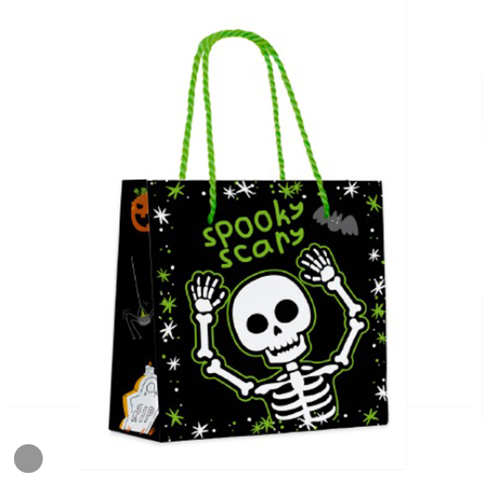 SACOLA P PAPEL PRETO TRAVESSURAS (PRETO) 14,3X15,5X7cm