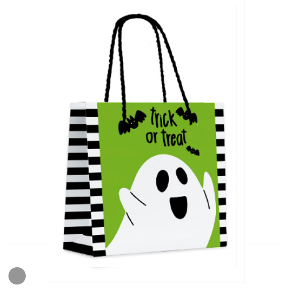 SACOLA P PAPEL VERDE TRAVESSURAS (VERDE) 14,3X15,5X7cm