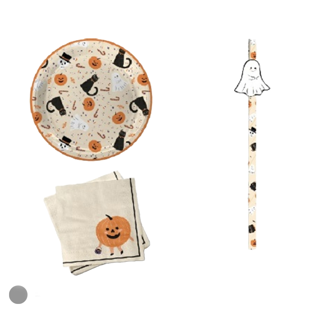 KIT FESTA HALLOWEEN POP 30PCS (BEGE) 24,5X10X1,5cm