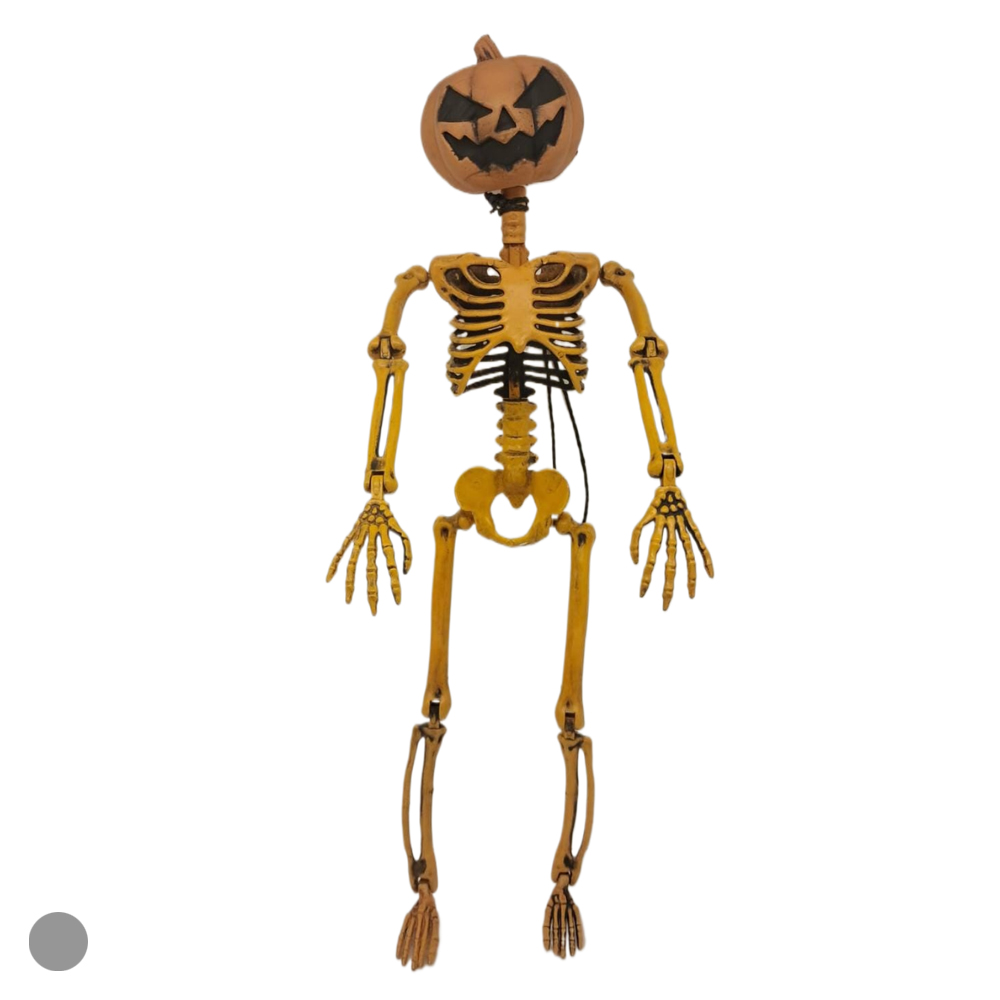 ESQUELETO HOMEM ABOBORA (LARANJA) 40cm