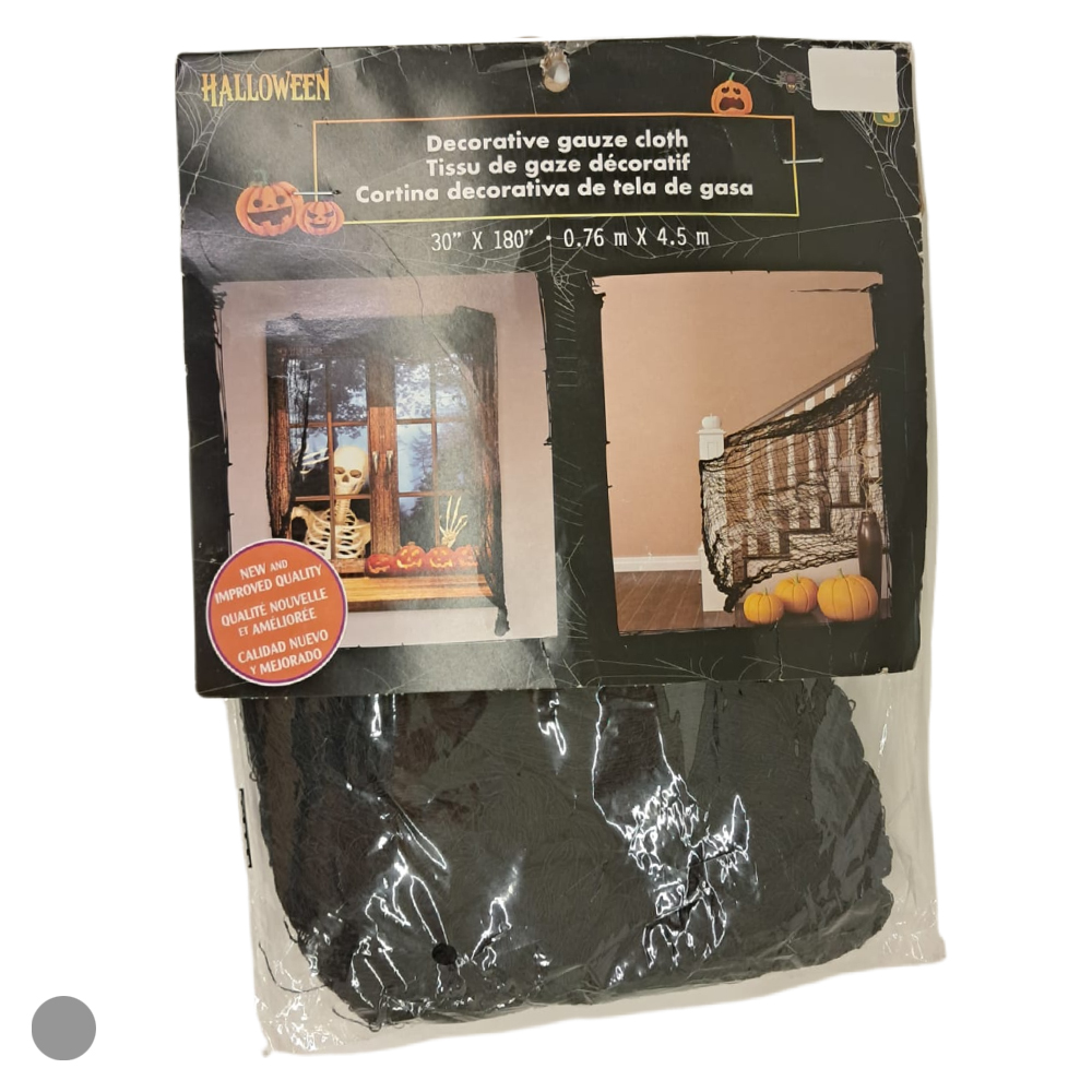 CORTINA MORTALHA (PRETO) 1,2X2m