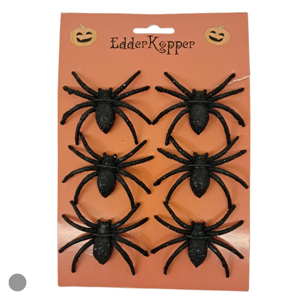 ARANHA GLITTER C/6 UND (PRETO)