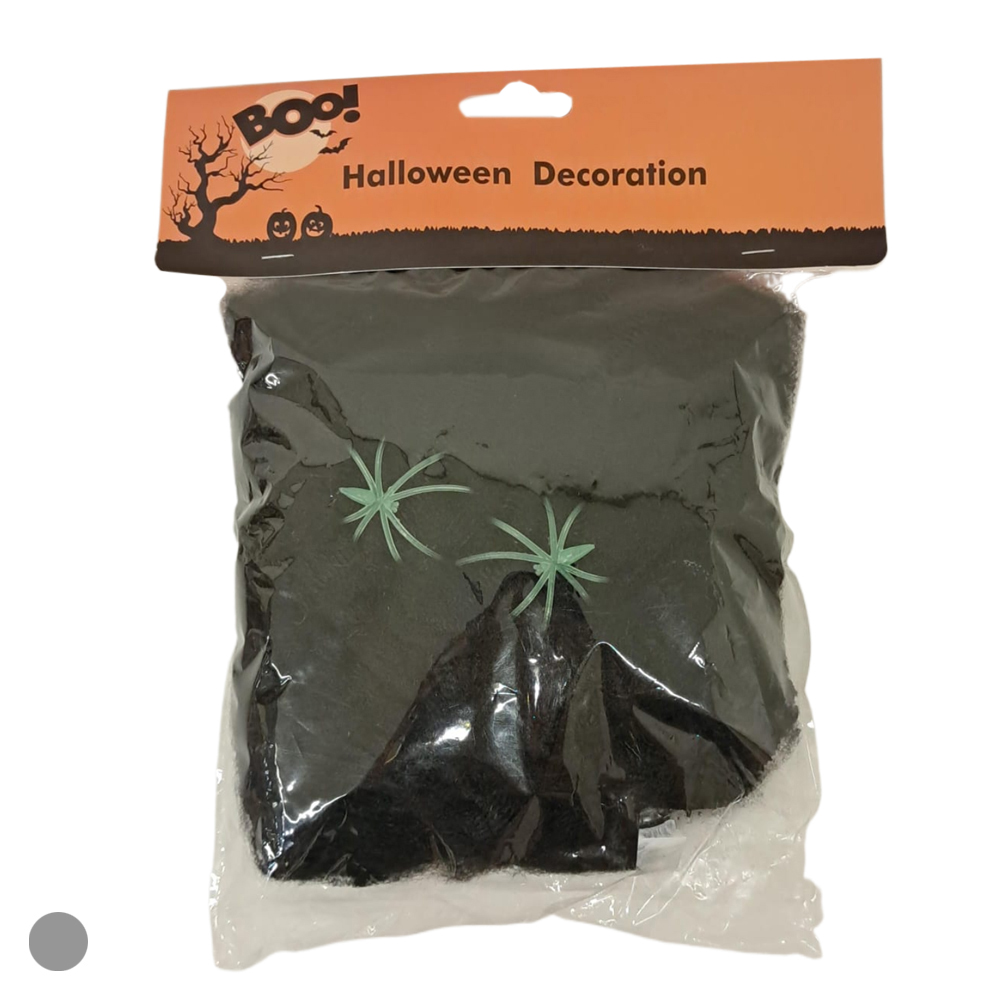 TEIA C/4 ARANHAS VERDES 56GR (PRETO)