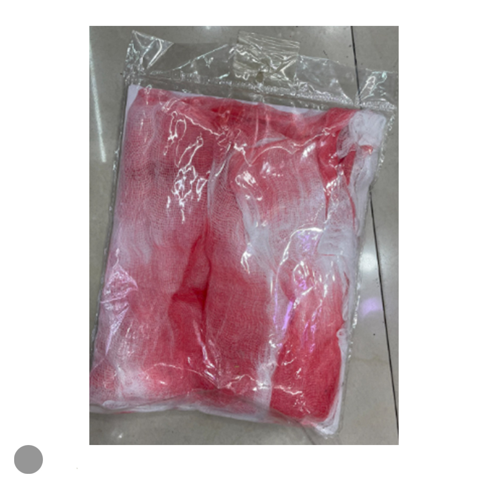 TECIDO DECORATIVO SANGRENTO (VERMELHO BRANCO) 1,8X0,8cm