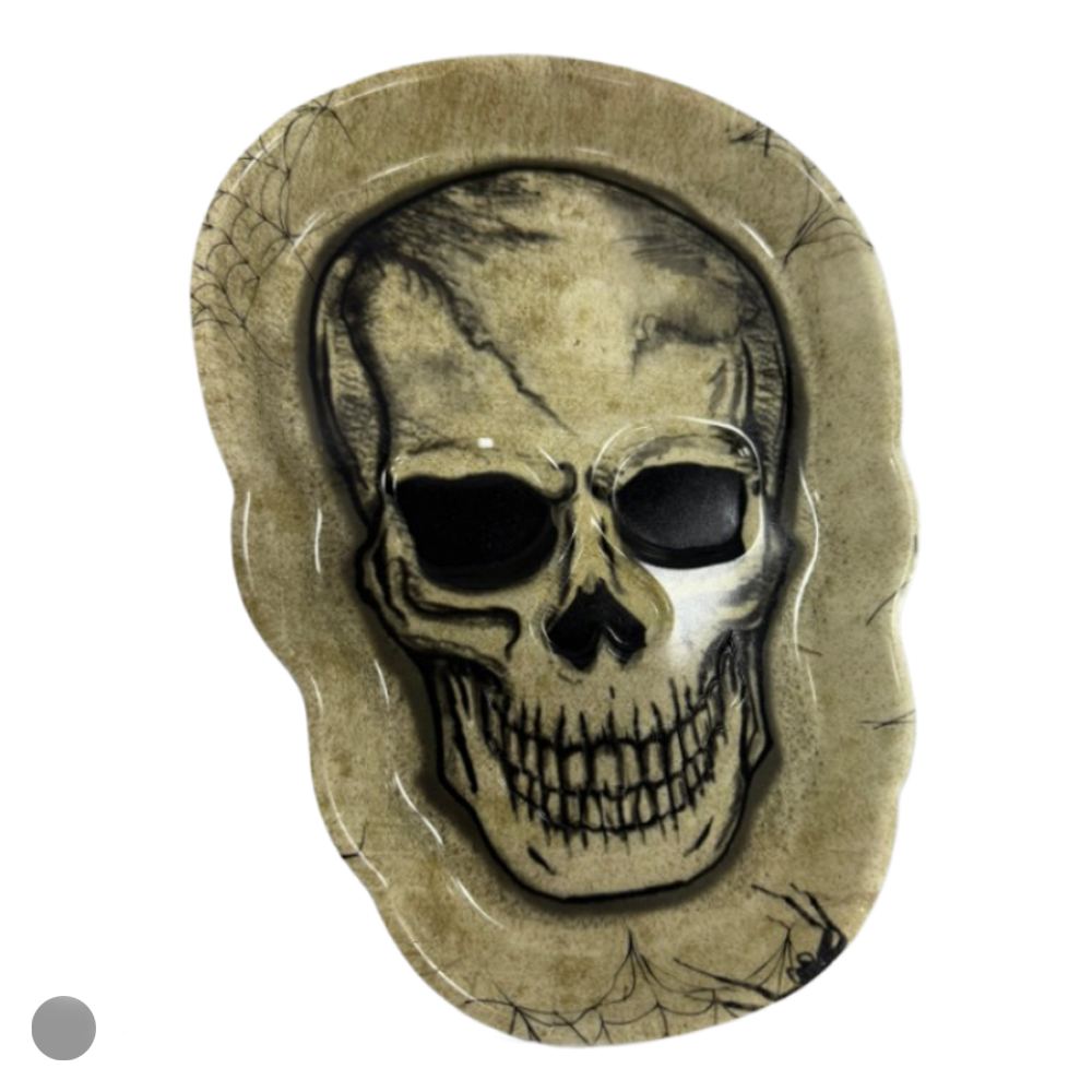 BANDEJA CAVEIRA PLT DOCES (BRANCO) 25X18,5X2,2cm